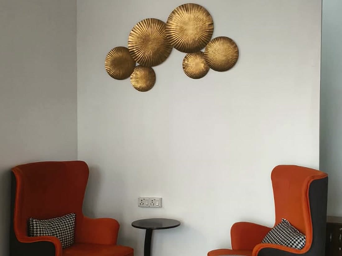 A bright, plant-filled coworking lounge